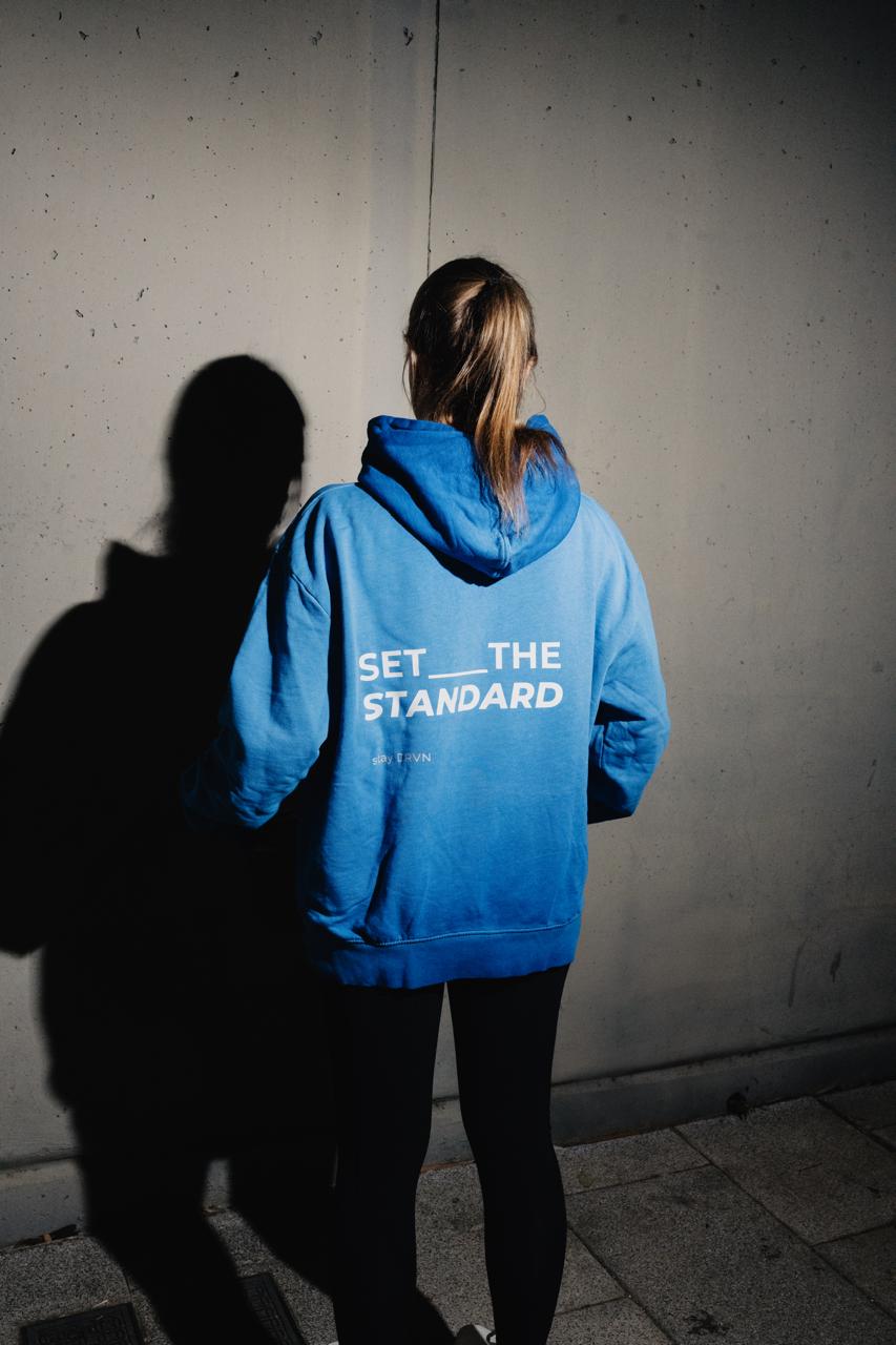 Set the standard - electric blue